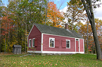 Charlestown, NH - Little Red Schoolhouse - Front - Fall